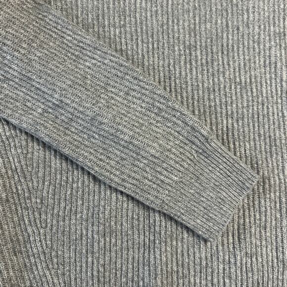 Rag & Bone Pierce Ribbed 100% Cashmere Sweater Dress, Gray, $650 retail, Large - Picture 8 of 10